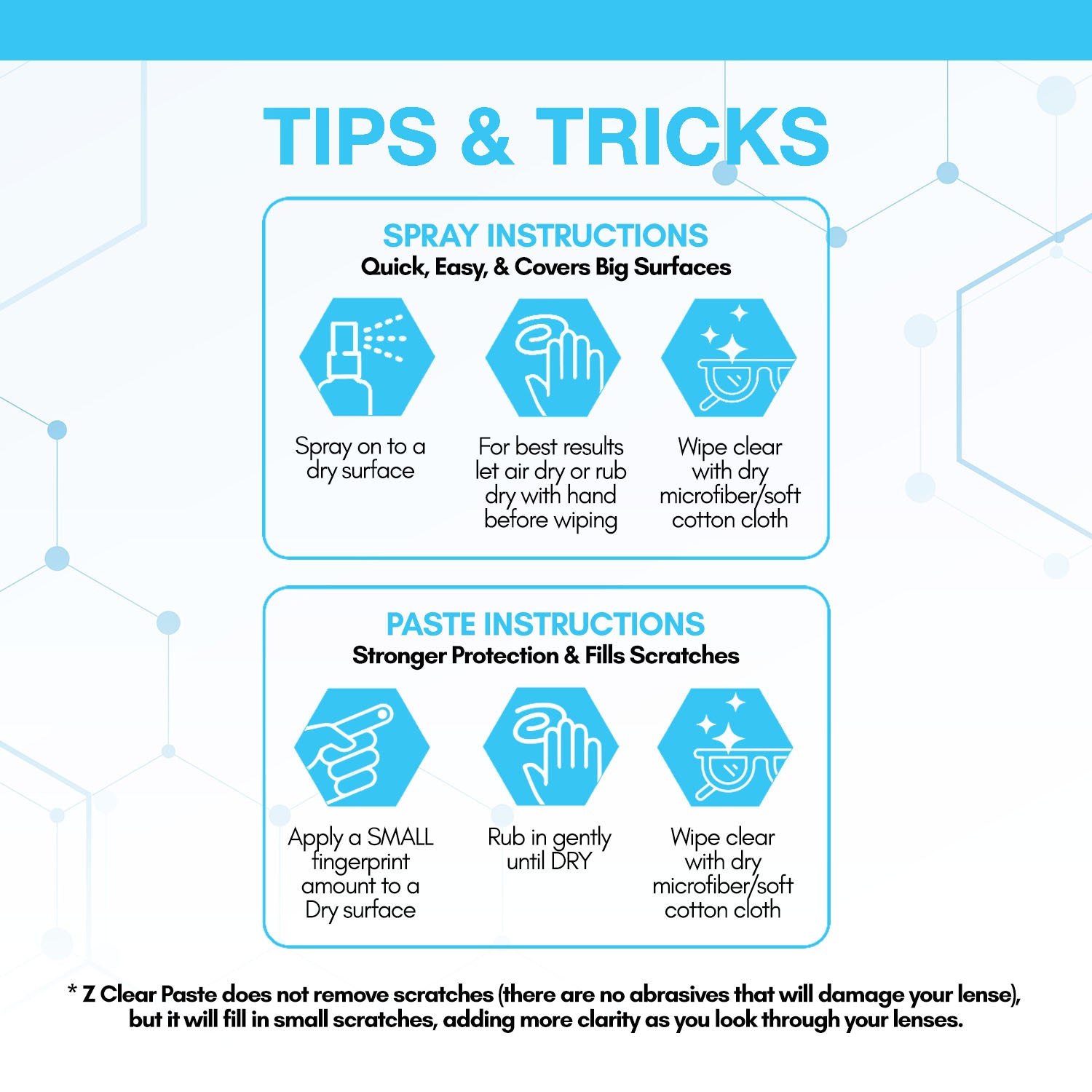 How To Use Z Clear Z Clear Lens Cleaner & AntiFog