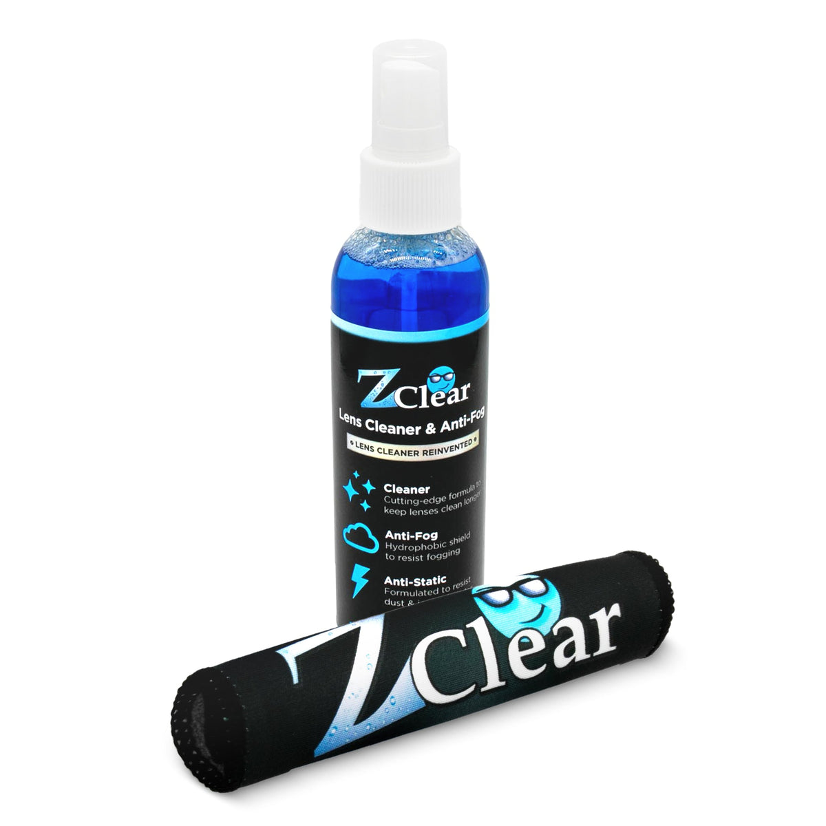 Z Clear Biggie 6oz spray for motorcycle helmets, ski goggles and prescription glasses