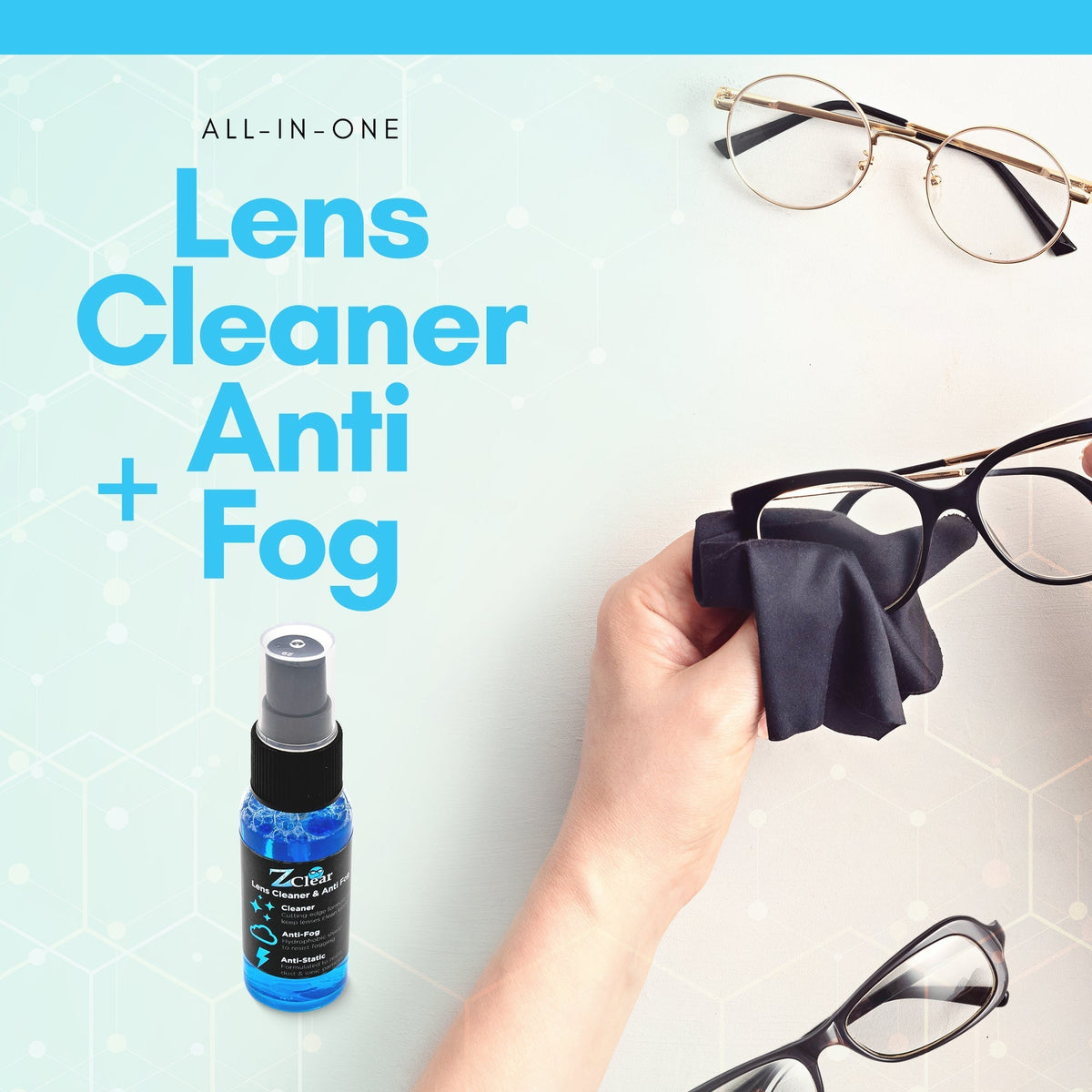 1oz Lens Cleaning &amp; anti fog spray