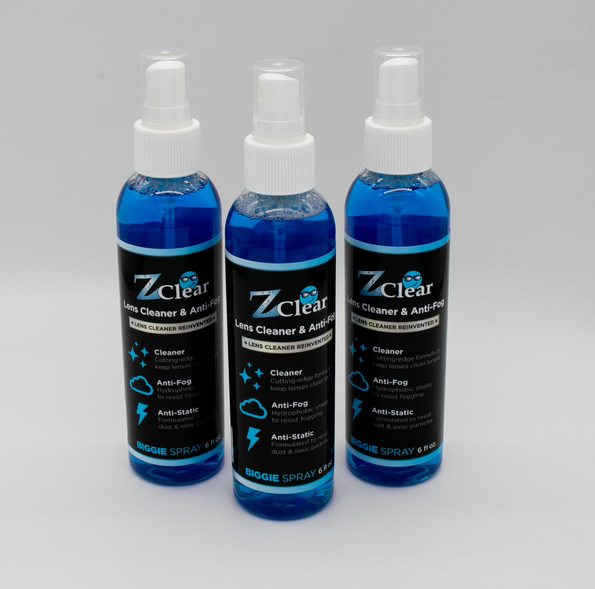 6oz Anti Fog Spray for Large Surfaces | Easy to Use Lens Cleaner | USA MADE With Microfiber Cloth